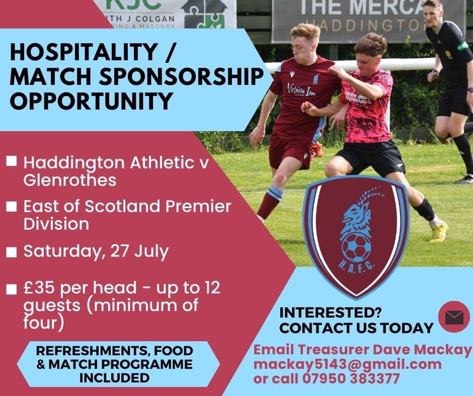 An opportunity has arisen to sponsor our first league game of the season on Saturday 27 July.

The sponsorship party will receive fine Millfield hospitality and - hopefully - enjoy a memorable afternoon of entertainment. 

If interested contact us via details below.