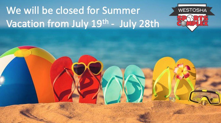 Just a reminder we will be closed Friday and next week!