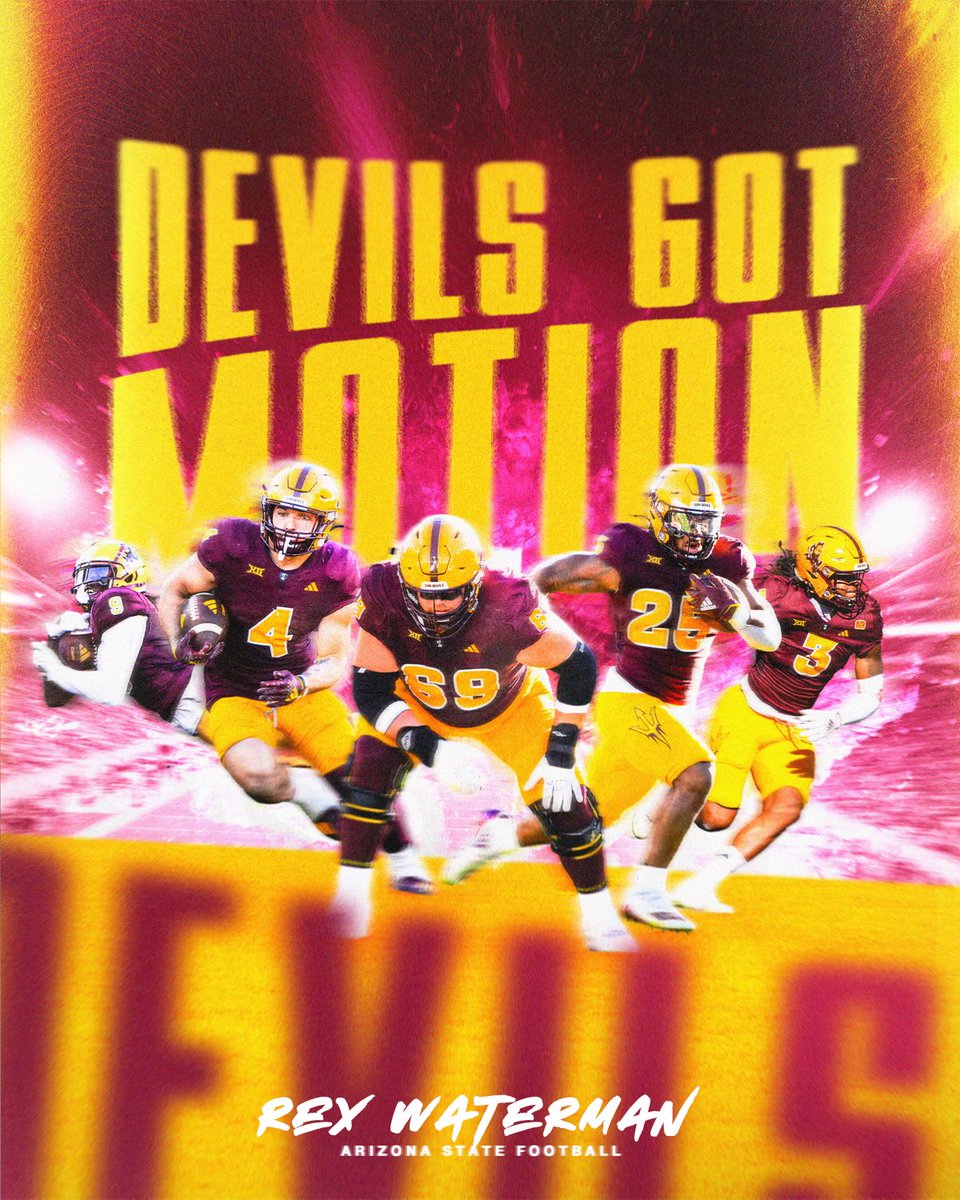 rex_waterman's tweet photo. Thank you @ASUFootball for the graphic #devilsgotmotion https://t.co/cYUECqrqSi