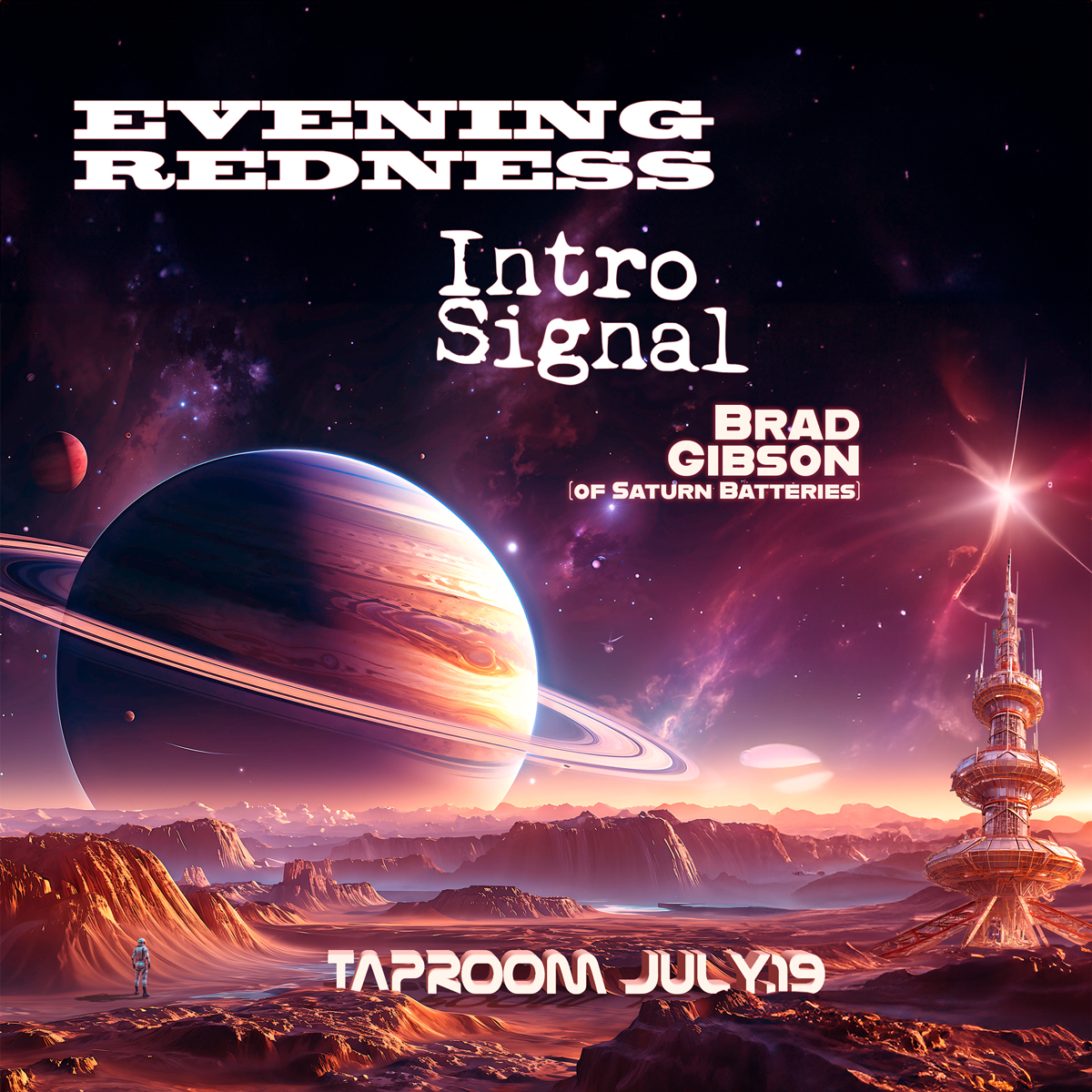 Come see us Play the Taproom on Ludlow Friday with our very special friends Intro Signal and <a href="/saturnbatteries/">Saturn Batteries</a>' Brad Gibson. FREE show. 
Music starts 8ish.