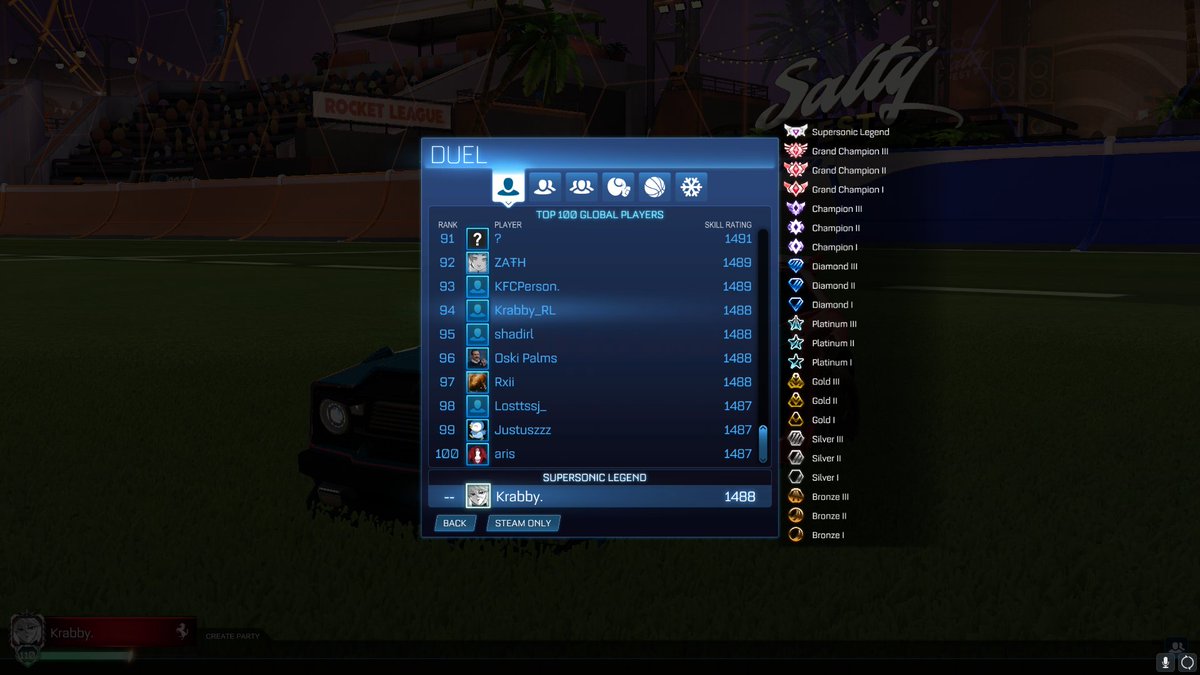 Finally back at top 100 gonna grind big this summer, also LFT 2.2k peak 2s 1550 peak 1s dm me if interested dc: krabbyrl