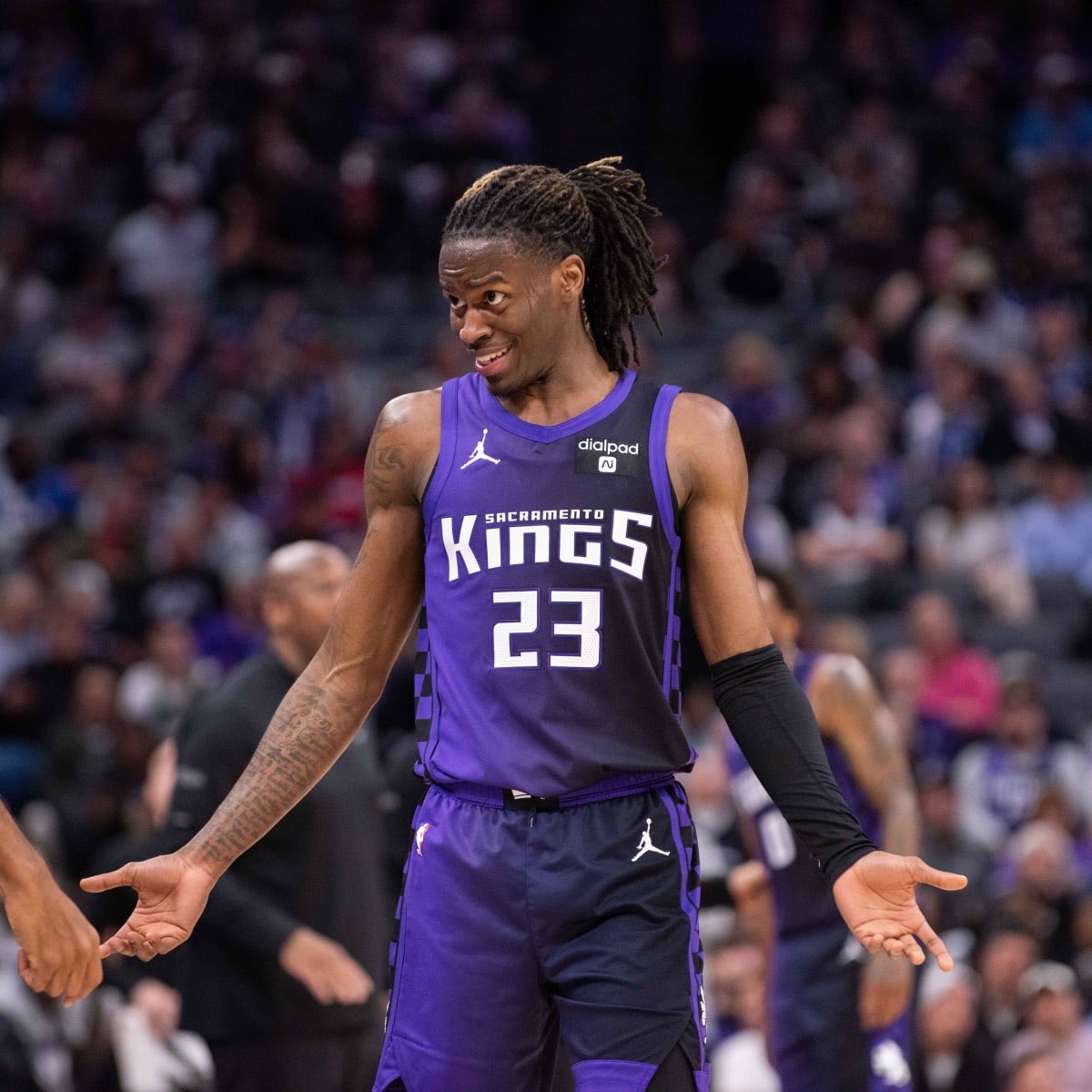 RunWithFox's tweet photo. Keon Ellis today vs Knicks

29 PTS (10/18 FG, 5/10 3PT)
4 REBS
6 ASTS
2 STLS
4 BLKS
71.8% TS https://t.co/hdICPPGPsY