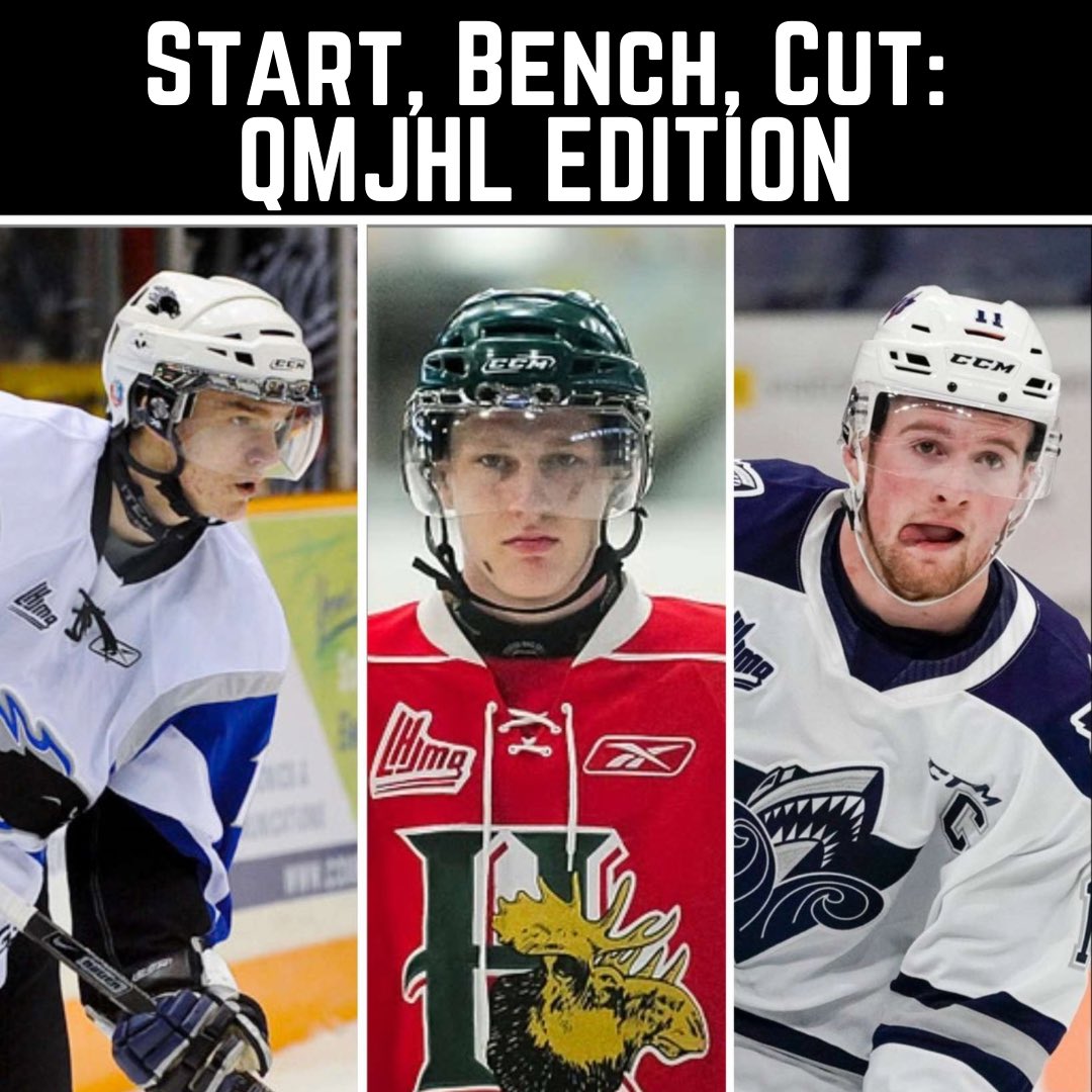 Considering only their time in the Q, who are you starting, benching and cutting? #QMJHL #HalifaxMooseheads #oceanic #seadogs