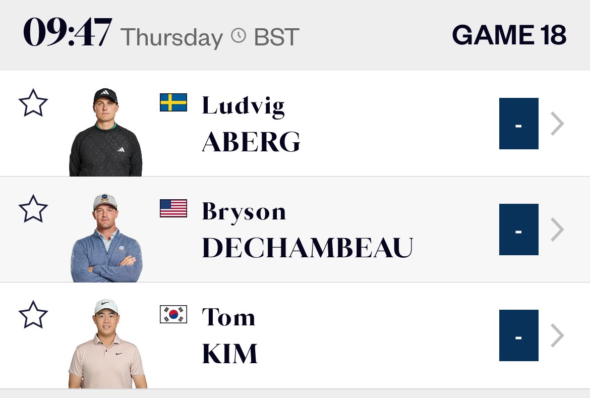 Graeme Storm (@stormygraeme) on Twitter photo My morning walk is going to be fun and full of great golf with this group of players <a href="/TheOpen/">The Open</a>
Myself and <a href="/KDownesSport/">Katherine Downes</a> will be on Comms from 10am on <a href="/bbc5live/">BBC Radio 5 Live</a> with all the action. 🎤 My morning walk is going to be fun and full of great golf with this group of players <a href="/TheOpen/">The Open</a>
Myself and <a href="/KDownesSport/">Katherine Downes</a> will be on Comms from 10am on <a href="/bbc5live/">BBC Radio 5 Live</a> with all the action. 🎤