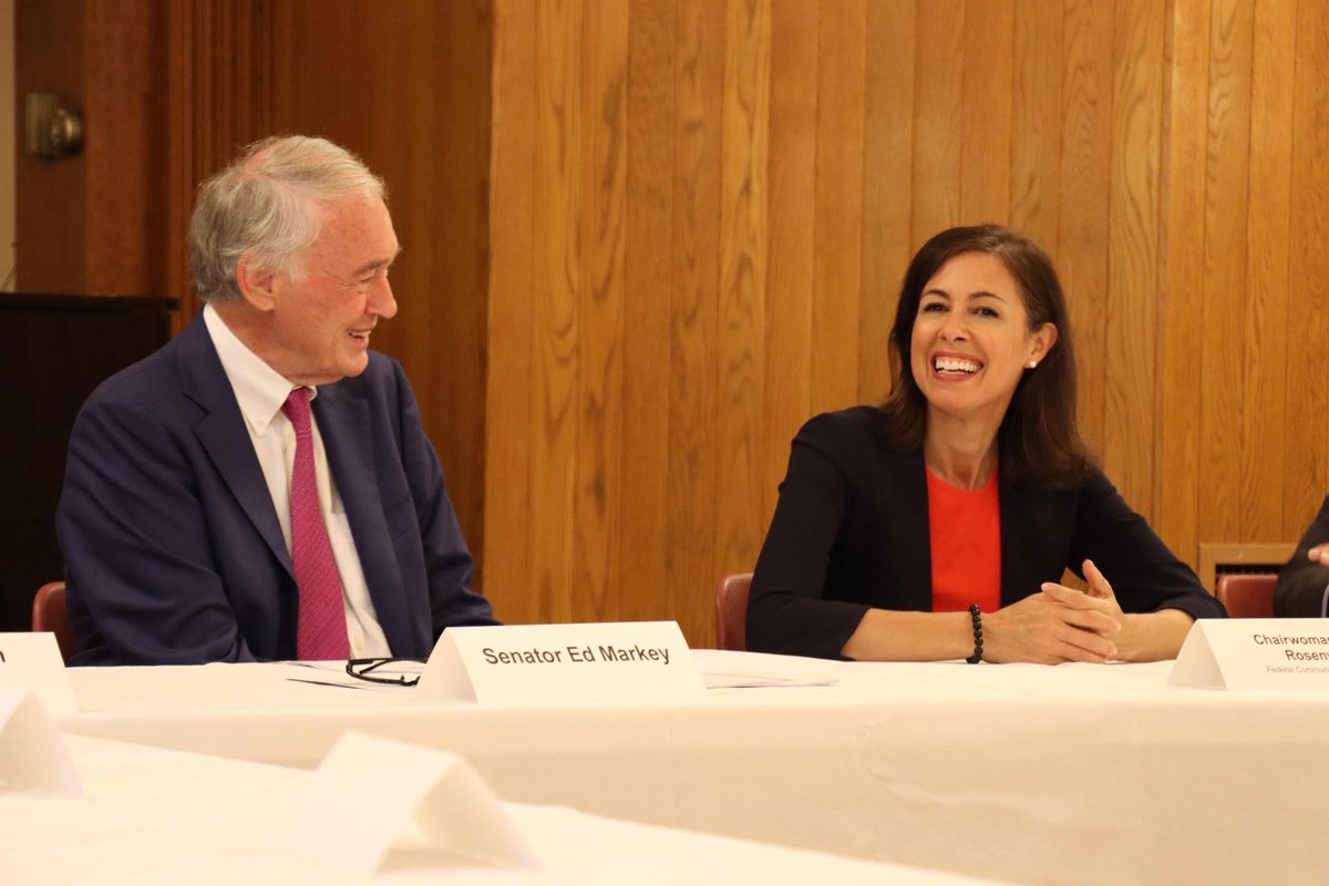 SenMarkey's tweet photo. I was so glad to join @JRosenworcelFCC at the Malden Public Library to champion @FCC’s proposal to modernize the E-Rate program to allow schools and libraries to loan Wi-Fi hotspots to students and educators. Let’s close the homework gap once and for all. https://t.co/KbOlVMW8fk