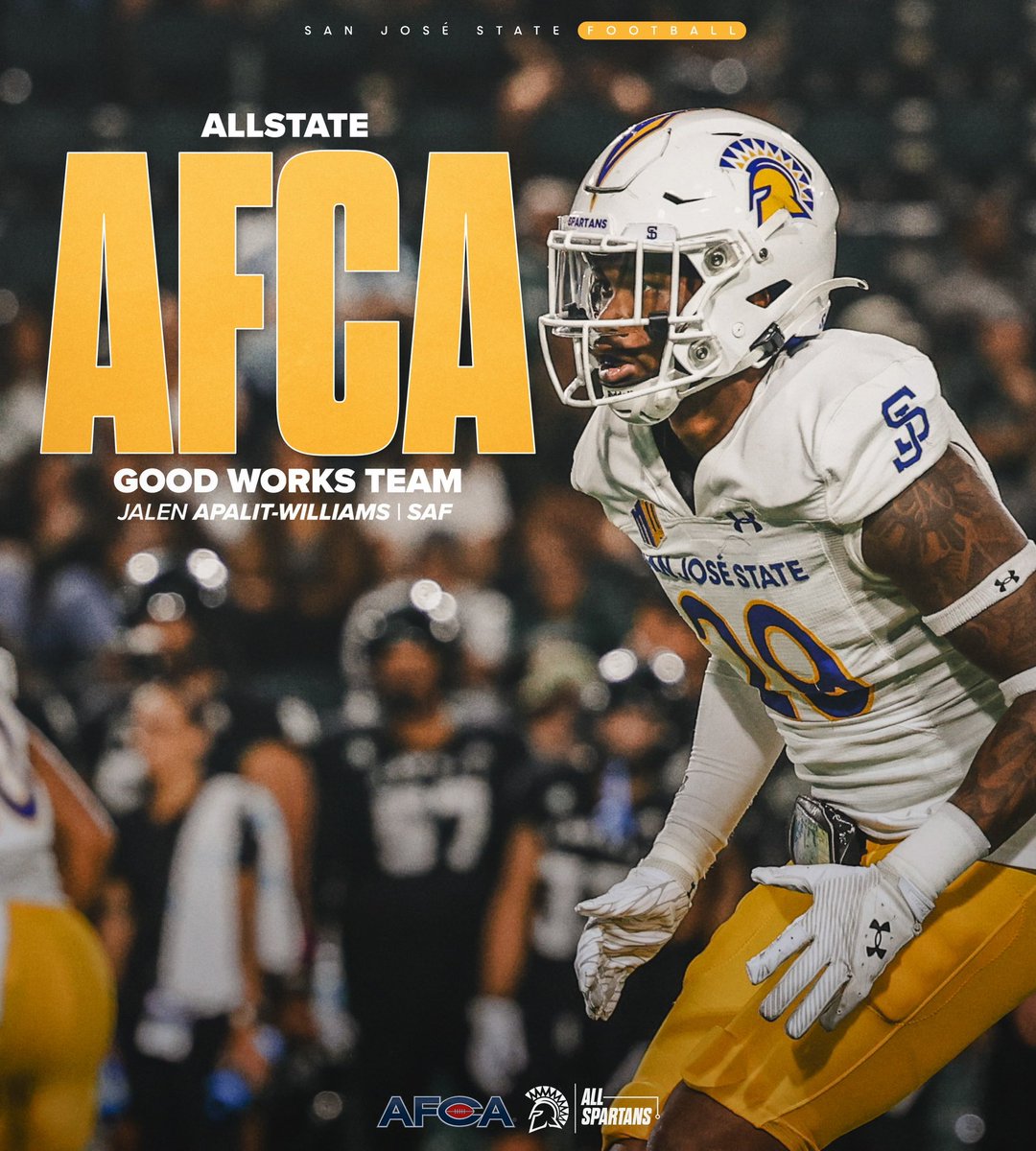 Allstate AFCA Good Works Team 🥇

<a href="/JalenApalit02/">Jalen Apalit-Williams</a> 

#ThisIsSparta | #AllSpartans
