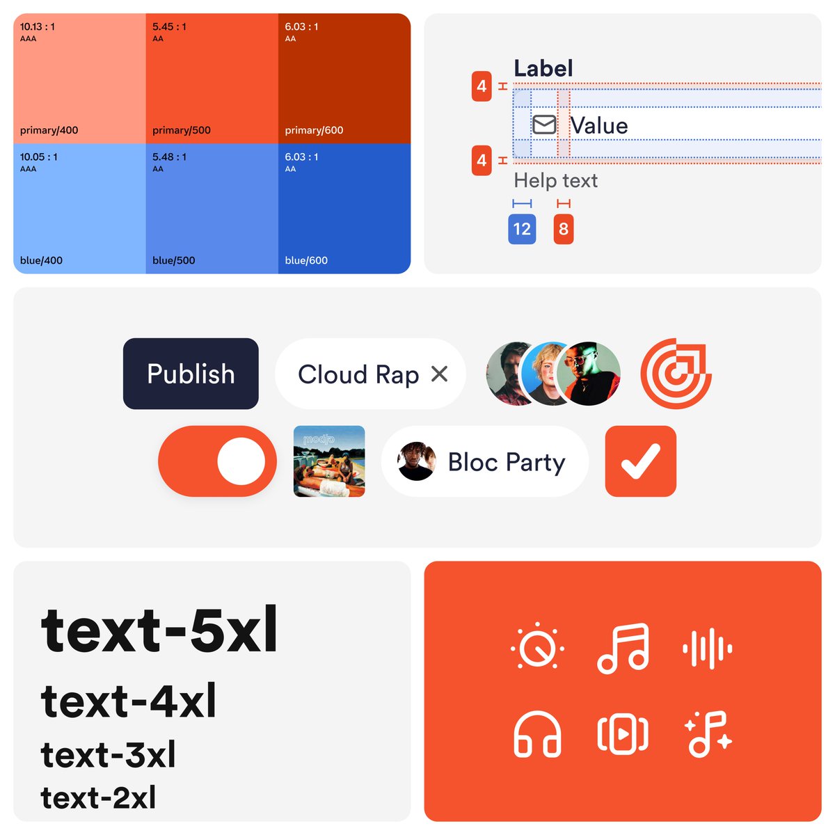I’ve recently teamed up with Groover for a new fresh design collab 🧡👨‍🎤

I helped elevate their design system by: 
• Creating new components w/ complex variants 
• Balancing systemization w/ ease of use 
• Improving organization and structure