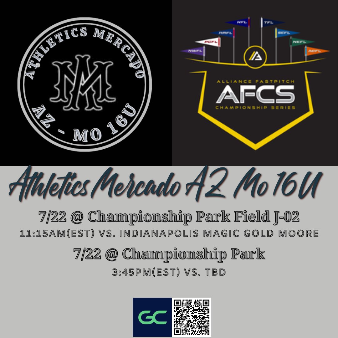 Schedule for Alliance Nationals!!