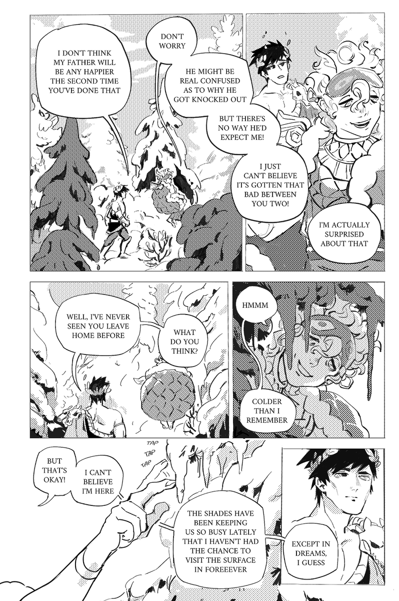 Reprieve / A lil Hades fancomic where Hypnos and Zagreus go to the surface 1/4