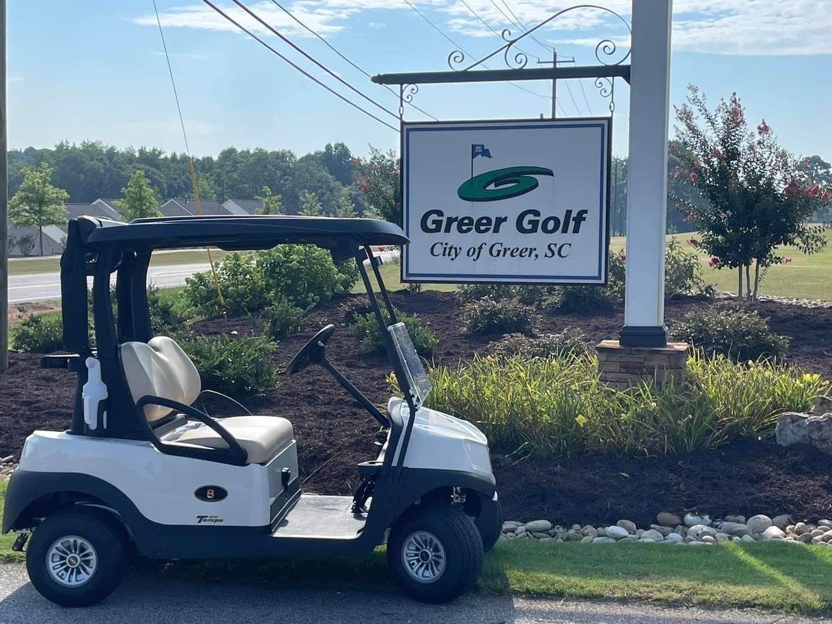 clubcar's tweet image. Congratulations and thank you to our friends and partners at the fun and friendly @GreerGolfCourse &amp;amp; Country Club and the City of Greer! You made the best choice in partnership with your Black and Gold family! 🤩🤝