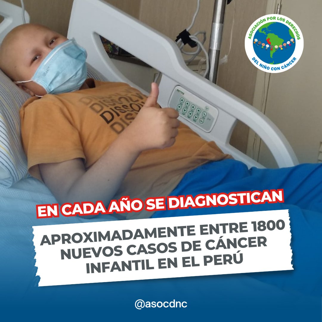 AsocDnc's tweet photo. ¿Sabías que en el Perú se diagnostican aproximadamente 1800 nuevos casos del cáncer infantil?

#cancerinfantil #NoticiasWWE #limaperu #ong https://t.co/y41X67dBzT