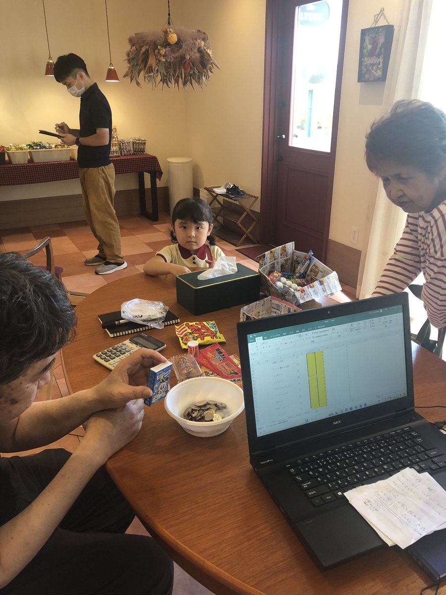 駄菓子屋さん1日目の営業が終了した。2500円くらいの売上。

やっぱり男性こそ働くことが自己肯定感を上げるポイントになる気がするなぁ。

他者貢献こそが自分を好きになるポイントなんだろうな。