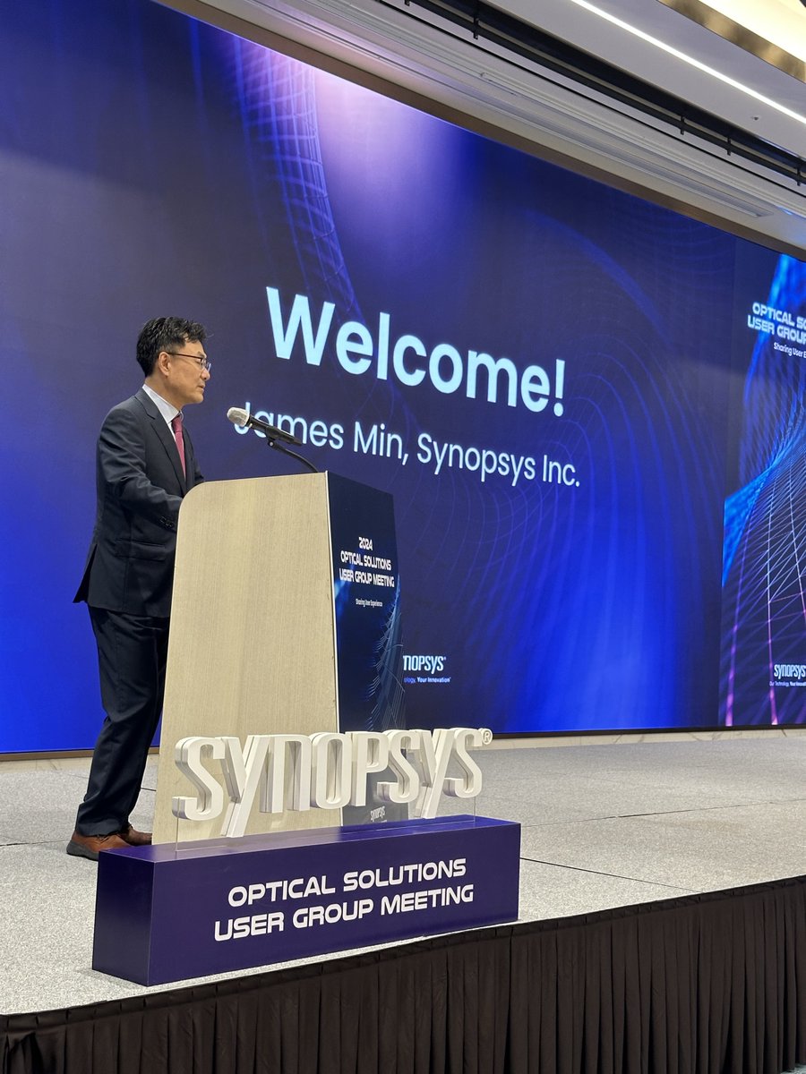 KeysightOptical's tweet photo. What an amazing user group meeting in Korea! Over 100 users discussed CODE V, zoom optical system design, metaoptics, microLED and LCD design using #LightTools, and mobility headlamps using #LucidShape. Thank you for the incredible energy!
#Synopsys #OpticalSolutions #UserGroup https://t.co/fGYWbiBdSm