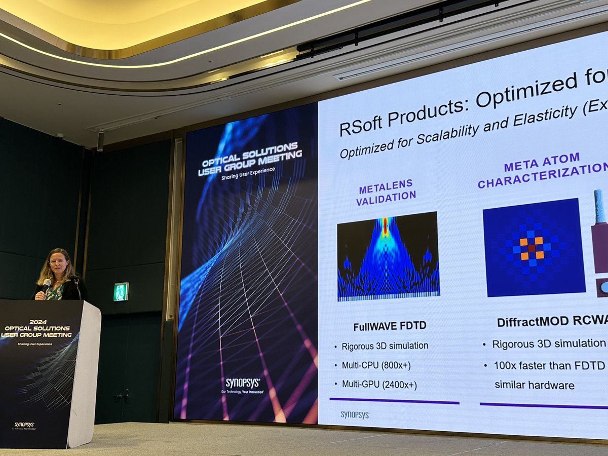 KeysightOptical's tweet photo. What an amazing user group meeting in Korea! Over 100 users discussed CODE V, zoom optical system design, metaoptics, microLED and LCD design using #LightTools, and mobility headlamps using #LucidShape. Thank you for the incredible energy!
#Synopsys #OpticalSolutions #UserGroup https://t.co/fGYWbiBdSm