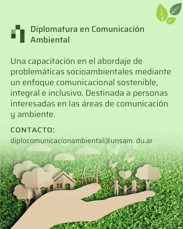 Belen Felix (@emebefe) on Twitter photo 🌿El 7 de agosto empieza la diplomatura en Comunicación Ambiental en la querida <a href="/unsamoficial/">Universidad Nacional de San Martín</a>
Más información acá ⬇️
unsam.edu.ar/escuelas/epyg/… 🌿El 7 de agosto empieza la diplomatura en Comunicación Ambiental en la querida <a href="/unsamoficial/">Universidad Nacional de San Martín</a>
Más información acá ⬇️
unsam.edu.ar/escuelas/epyg/…