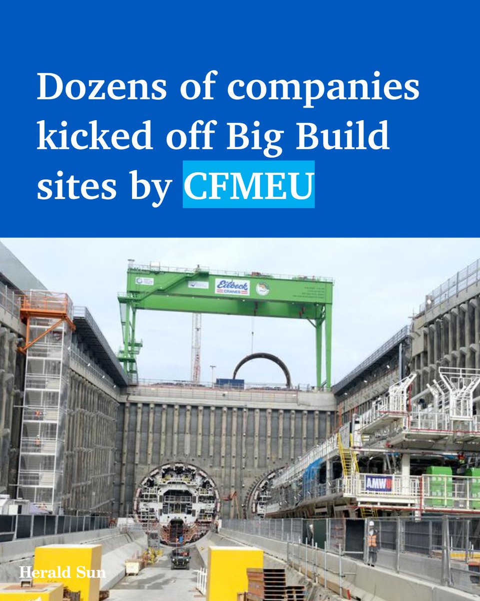 Dozens of companies have been black-listed or kicked off taxpayer-funded construction sites because they were not aligned with the CFMEU, as new details emerge about the scandal-plagued union flexing its muscles in plain sight > bit.ly/4bSFvgy