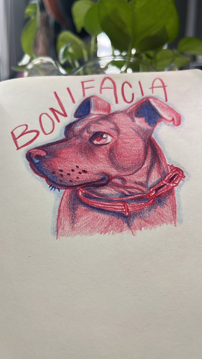 Un boceto para empezar a calentar la mano… mi Boniflor ❤️