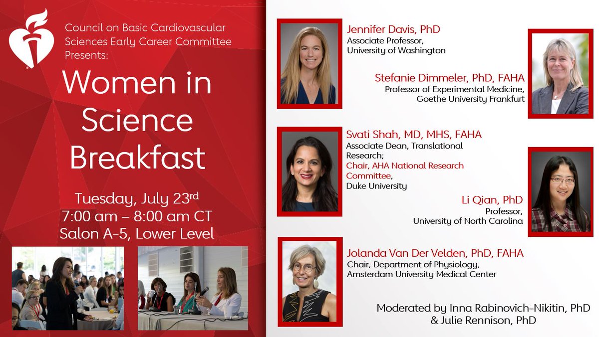 Jon Pagtakhan (@jonpheart) on Twitter photo T-minus 5 days until #BCVS24! The <a href="/BCVSearlyCareer/">Basic Cardiovascular Sciences (BCVS) Early Career</a> Committee is organizing its annual Women in Science Breakfast- a must-attend. Looking forward to the discussion! <a href="/AHAScience/">AHA Science</a> <a href="/StefanieDimmel1/">Stefanie Dimmeler</a> <a href="/SvatiShah/">Svati Shah</a> <a href="/JolandavanderV4/">Jolanda van der Velden</a> <a href="/SusmitaSahooPhD/">Susmita Sahoo</a> <a href="/CatMak23/">Cat Mak</a> <a href="/Jess4genes/">Jessica Pfleger</a> <a href="/SDPrabhuMD/">Sumanth Prabhu, MD</a> T-minus 5 days until #BCVS24! The <a href="/BCVSearlyCareer/">Basic Cardiovascular Sciences (BCVS) Early Career</a> Committee is organizing its annual Women in Science Breakfast- a must-attend. Looking forward to the discussion! <a href="/AHAScience/">AHA Science</a> <a href="/StefanieDimmel1/">Stefanie Dimmeler</a> <a href="/SvatiShah/">Svati Shah</a> <a href="/JolandavanderV4/">Jolanda van der Velden</a> <a href="/SusmitaSahooPhD/">Susmita Sahoo</a> <a href="/CatMak23/">Cat Mak</a> <a href="/Jess4genes/">Jessica Pfleger</a> <a href="/SDPrabhuMD/">Sumanth Prabhu, MD</a>