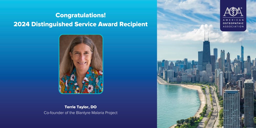 AOA (@aoafordos) on Twitter photo Terrie Taylor, DO, has been awarded the Distinguished Service Award, the AOA's highest honor. The award recognizes contributions to the overall profession of osteopathic medicine.
bit.ly/3Y2dEr7
<a href="/MSU_Osteopathic/">MSU College of Osteopathic Medicine</a> #DOProud #AOAHOD Terrie Taylor, DO, has been awarded the Distinguished Service Award, the AOA's highest honor. The award recognizes contributions to the overall profession of osteopathic medicine.
bit.ly/3Y2dEr7
<a href="/MSU_Osteopathic/">MSU College of Osteopathic Medicine</a> #DOProud #AOAHOD