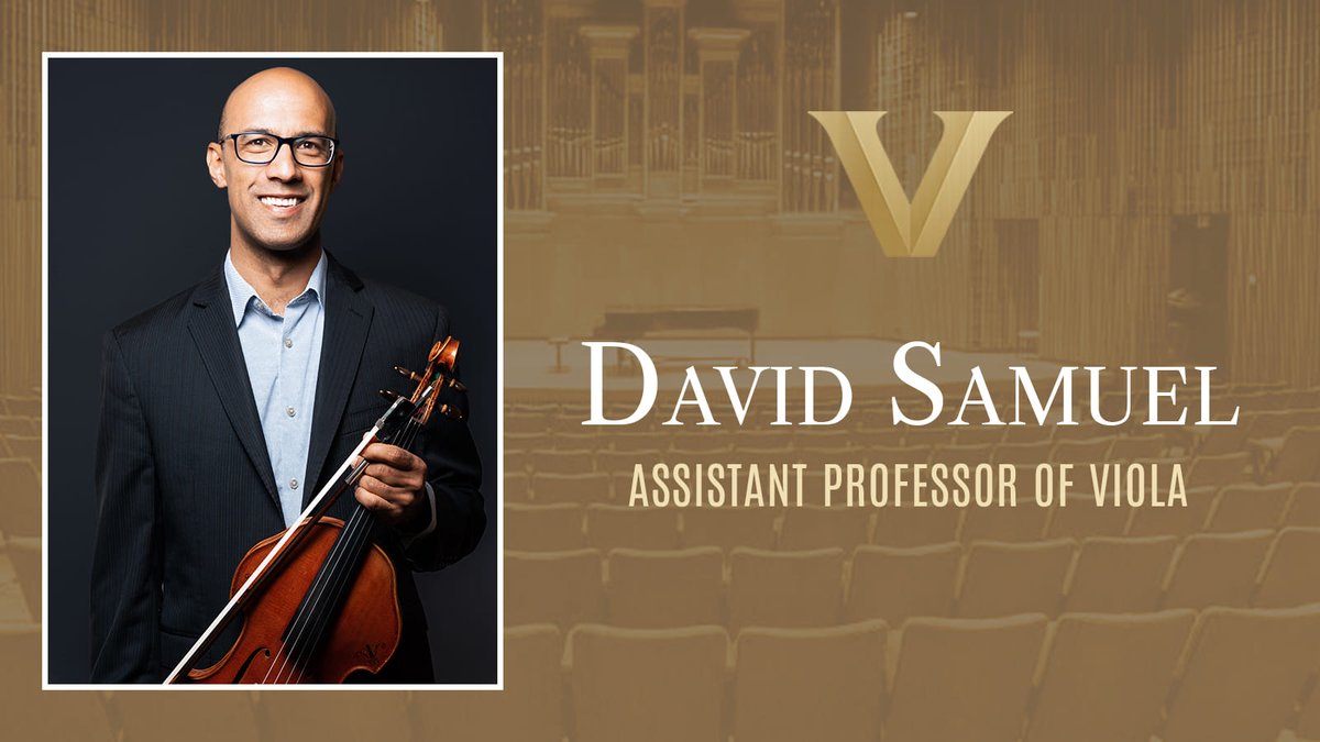 Congratulations to our own David Samuel, who was just named assistant professor of viola at Vanderbilt University! David carries forward the legacy of the quartet as an ensemble dedicated to music education.