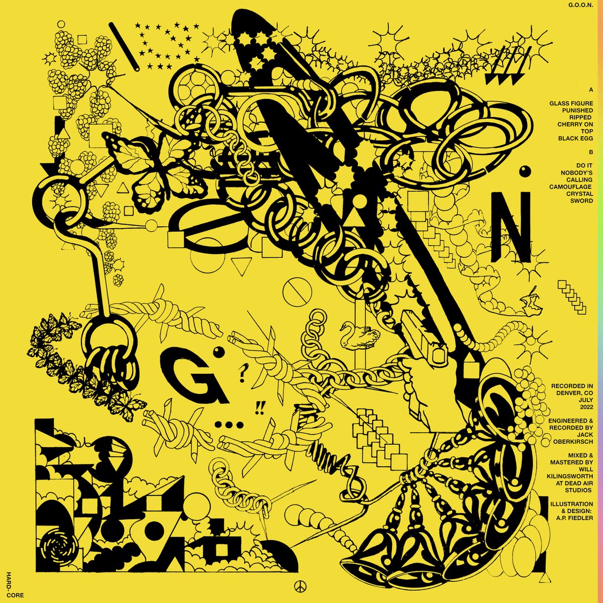 Album art for G.O.O.N.'s upcoming 2nd full length God's Only Option Now.

All art by G.O.O.N. vocalist and ever talented, AP Fielder.