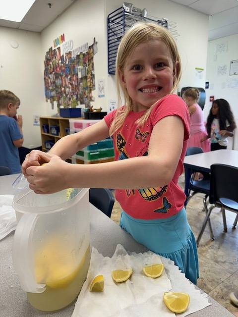 kerra3's tweet image. 🍋Our school-agers made lemonade today! They enjoyed squeezing the lemons themselves and having a tasty drink to help quench their thirst on this hot, summer day! Cheers!🍋

#freshlemonade #beattheheat #wonderoflearning #summercamp #goddardschool #goddardschoolmason...