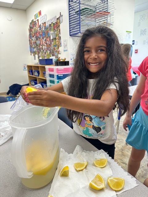kerra3's tweet image. 🍋Our school-agers made lemonade today! They enjoyed squeezing the lemons themselves and having a tasty drink to help quench their thirst on this hot, summer day! Cheers!🍋

#freshlemonade #beattheheat #wonderoflearning #summercamp #goddardschool #goddardschoolmason...