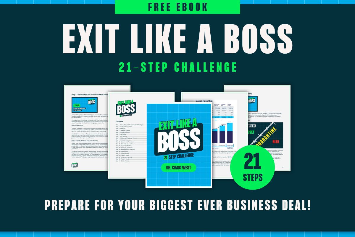 Develop a strong exit plan beyond selling your business. Explore our eBook for insights on entrepreneurial purpose, exit strategies, and preserving your legacy. Secure your business's future with expert advice and practical strategies. Get it now!👇hubs.la/Q02GvVMs0?