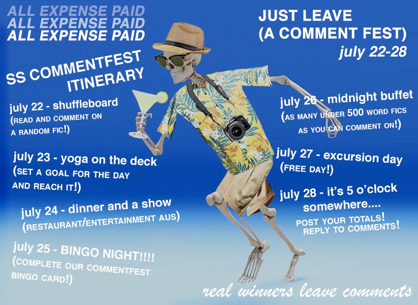 OUR THEMES HAVE DROPPED!!! JOIN US JULY 22-28TH FOR A COMMETFEST CRUISE!!!