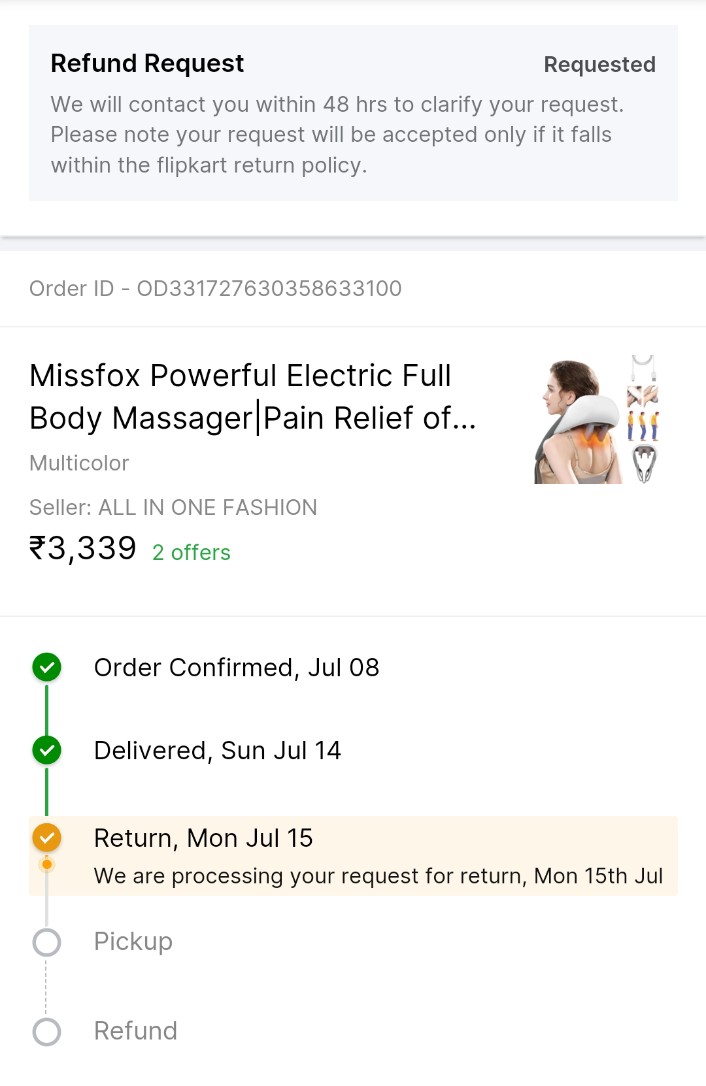 SwapnilSonalOfc's tweet image. फ्लिपकार्ट में गजब का बेवकूफ बनाया है मसाजर की जगह थर्ड क्लास हैंड वॉच भेज दी है. और रिस्पांस लेने को कोई तैयार नजर नहीं आ रहा है