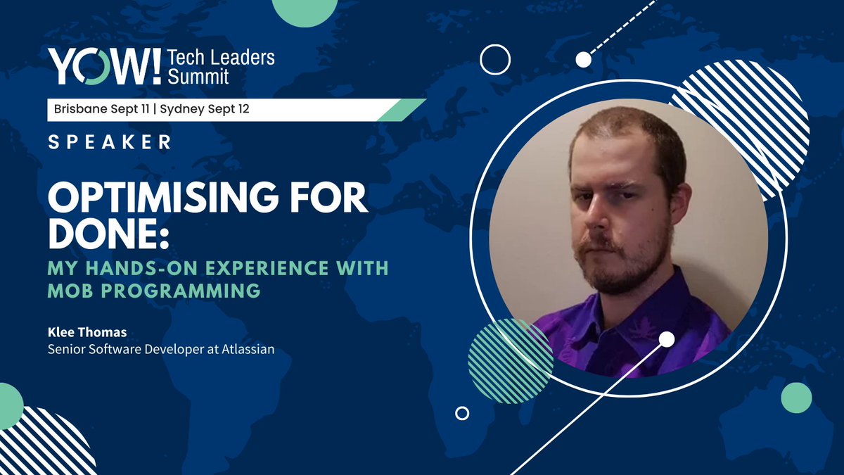 yow_conf's tweet image. Join @thekleetest in his #YOWTLS24 talk as he shares his experiences with #MobProgramming & explain why changing up the way you think abt getting work done will let you do less while getting more done.
📌 BNE 11 Sept yowcon.com/tech-leaders-b…
📌 SYD 12 Sept yowcon.com/tech-leaders-s…