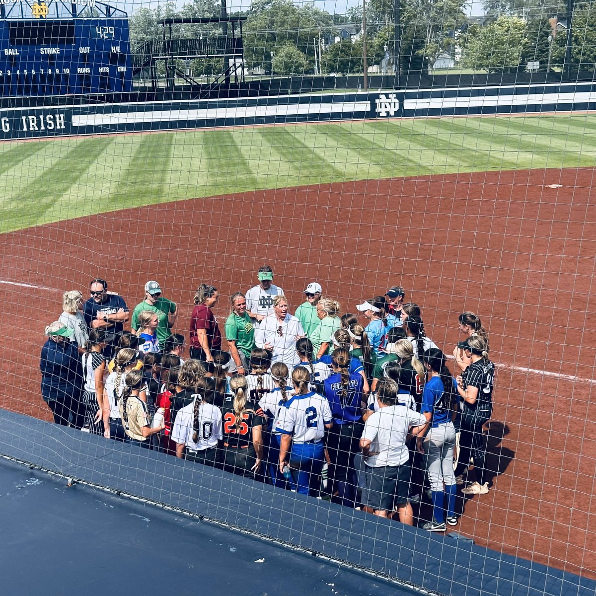 Another great camp at Notre Dame.  Thank you to all the coaches and players who made this happen.  Until the next time…#GoIrish☘️ #powerproud