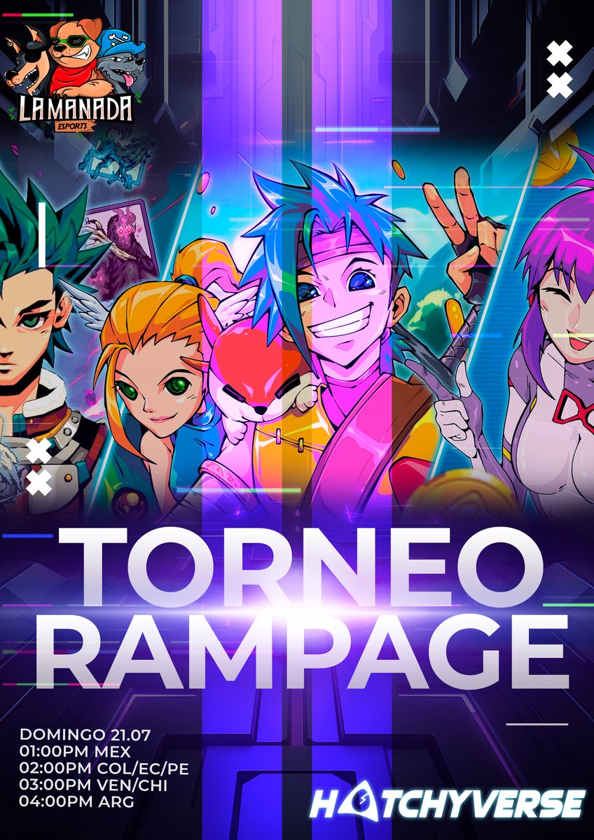 Ferasap1's tweet photo. Seguimos con la última semana de #LASTSTANDING en su primera edición!!! este domingo tenemos torneo de @Hatchyverse en modo RAMPAGE 🔥🔥
Toda la info disponible desde esta noche en nuestro discord!!! y no te pierdas este modo de juego disponible en movil 🥳🥳
👇👇
https://t.co/XnPDJof8CV