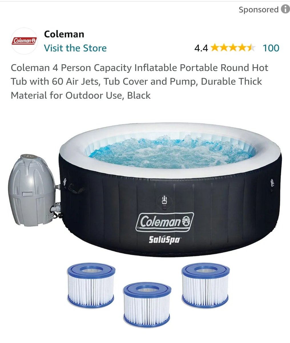 VPinTheBuilding's tweet photo. #AmazonPrimeDay  #Amazon find Inflatable spa works great 👉 https://t.co/VahISHcJiU.   ##outdoors https://t.co/91thAUaZns