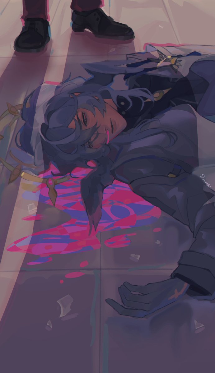paonsin's tweet photo. He's sleeping #SundayHSR #HonkaiStarRail https://t.co/JdCuGVazhA