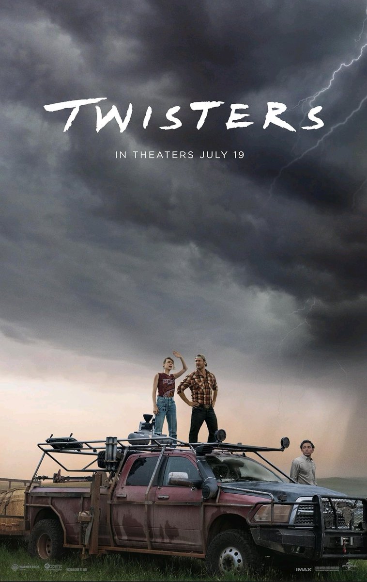 SpicyThaiS's tweet photo. #Seated #TheaterWatch #TwistersMovie2024
Written by #MarkLSmith #JosephKosinski and others
Directed by #LeeIsaacChung
Starring #DaisyEdgarJones #GlenPowell #AnthonyRamos #BrandonPerea #MauraTierney (yay!) #DarylMcCormack 😍  and others

I am soooo excited for this! https://t.co/AVvcYJOJWE