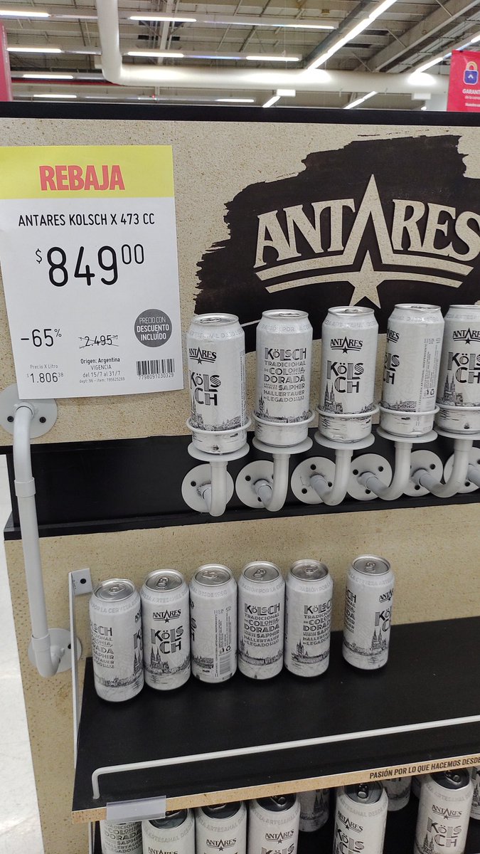 AhorrandoAndoAr's tweet photo. Hiper Changomas 

Cerveza @antarescerveza kolsch a $849 en #HiperChangomas Avellaneda.

Más info: https://t.co/4JYTUv6ZDt