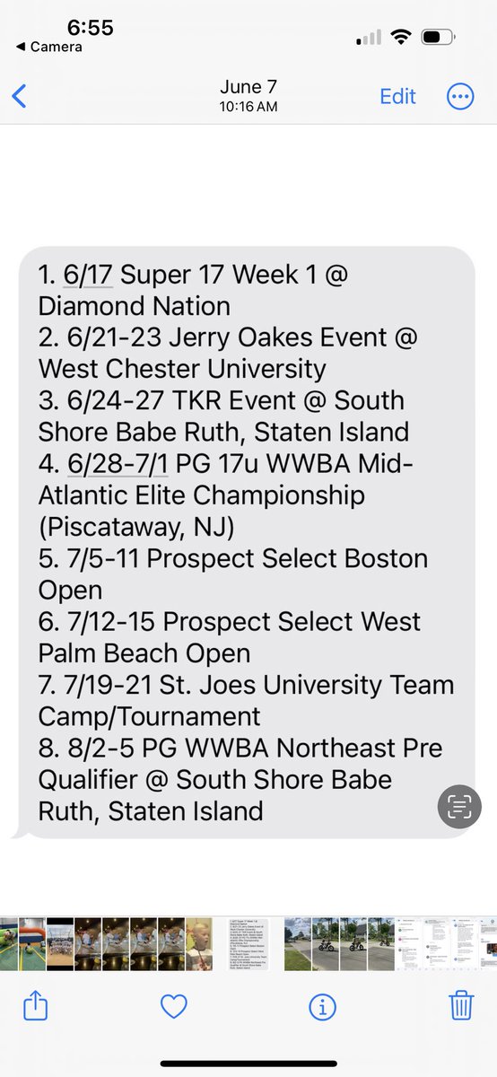 JasonHague16's tweet photo. Extremely competitive and unmatched exposure!!! Will has been seen by over 200 coaches with his NJ Marlins 17U National team schedule this summer. Ask yourself if your kid is getting the same exposure! Several of Will’s teammates have recently committed. @NjMarlins https://t.co/q1VsQWn5KE