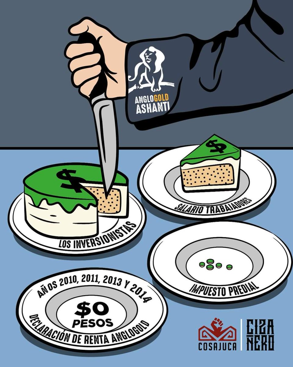 La empresa minera Anglogold debió pagar 66.000 millones de pesos a la DIAN en el 2023, por haber presentado la declaración de renta con varios errores que permitieron que la minera mostrará sus inversiones como gasto y no como un activo #FueraAngloGold 
Abrimos hilo ⤵️