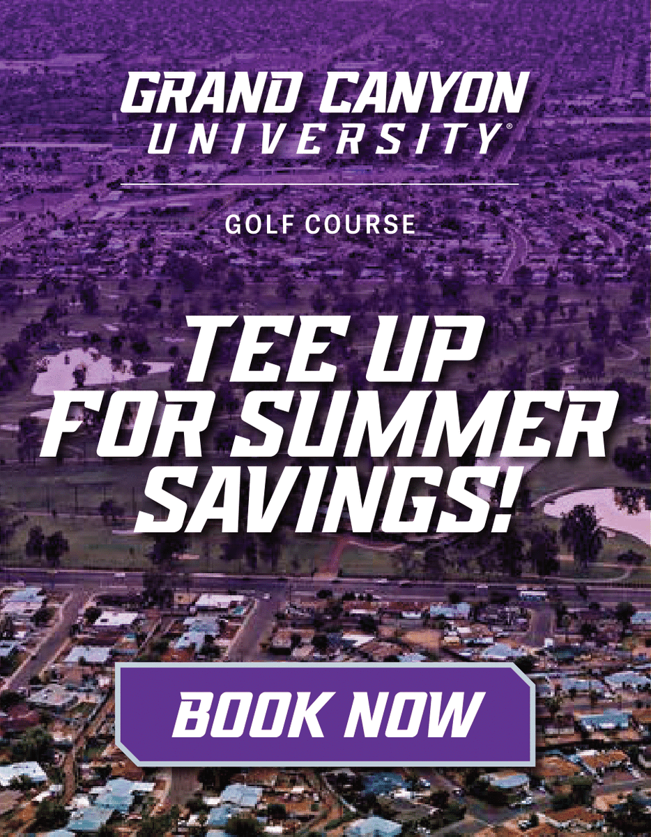 BunkerGolfAZ's tweet photo. The newly redesigned Grand Canyon University Golf Course offers an affordable golfing experience in the heart of Phoenix!

#grandcanyonuniversity #gcugolf #grandcanyonuniversitygolf #arizonagolf @gcugolfcourse https://t.co/xX7omPKlCe https://t.co/ai2CHDXySr
