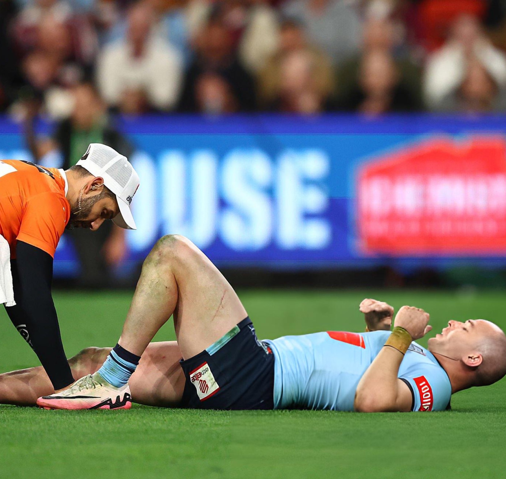 NRL PHYSIO on X: "Dylan Edwards will have scans on a suspected PCL injury  suffered in Origin 3. Was down getting treatment & strapping multiple times  in the game. Severity to be