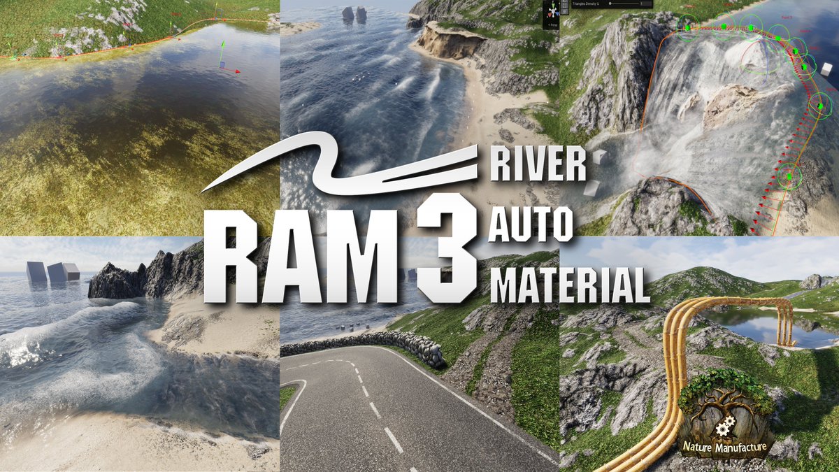 NatureDeveloper's tweet image. Does it work on mobiles? Yes! R.A.M 3 just right now gets mobile shading and a mobile demo scene!
Now you have lakes, rivers, swamps, waterfalls, sea simulation, roads, fences, even on mobiles!

Asset link: assetstore.unity.com/packages/tools…

#unityassetstore #madewithunity #unity3d