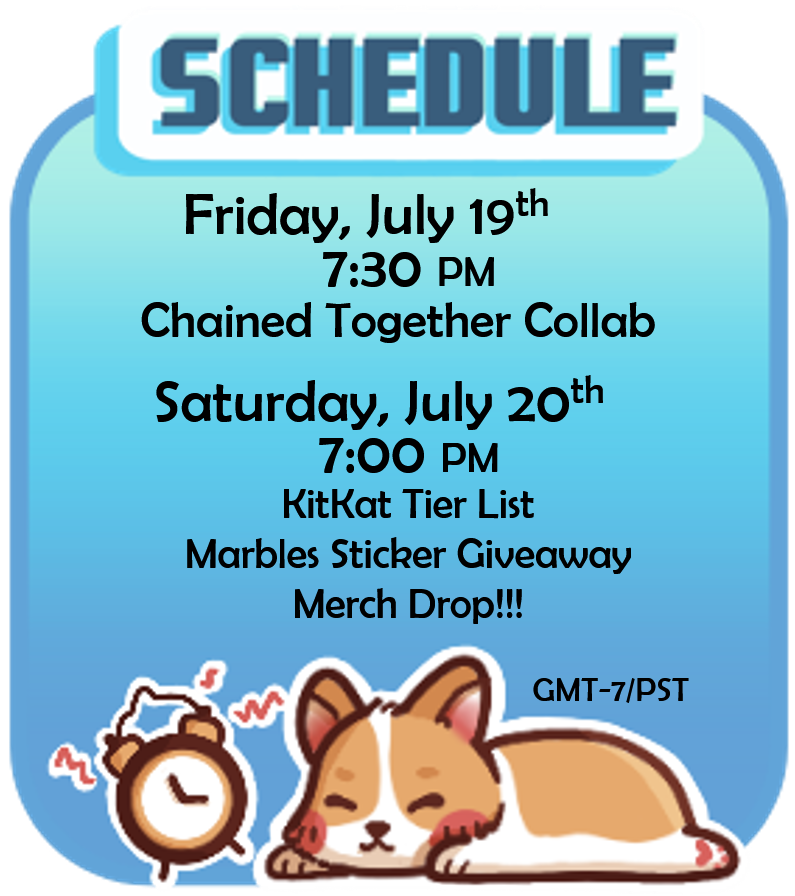 Stream Schedule this week! Merch Drop This Saturday!