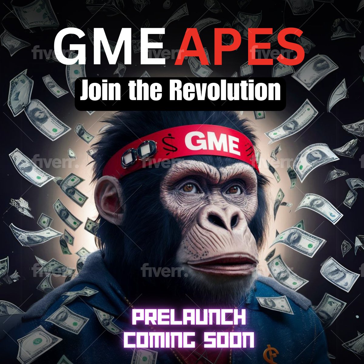 🚀 GME APES launching soon on Solana!

Born from the epic GameStop saga, we unite as one, empowerin' the masses and chasin' those sweet tendies with diamond hands! 💎

Be ready, apes, to join the revolution and grow with us, reachin' for the skies and beyond!

Together, we stand,