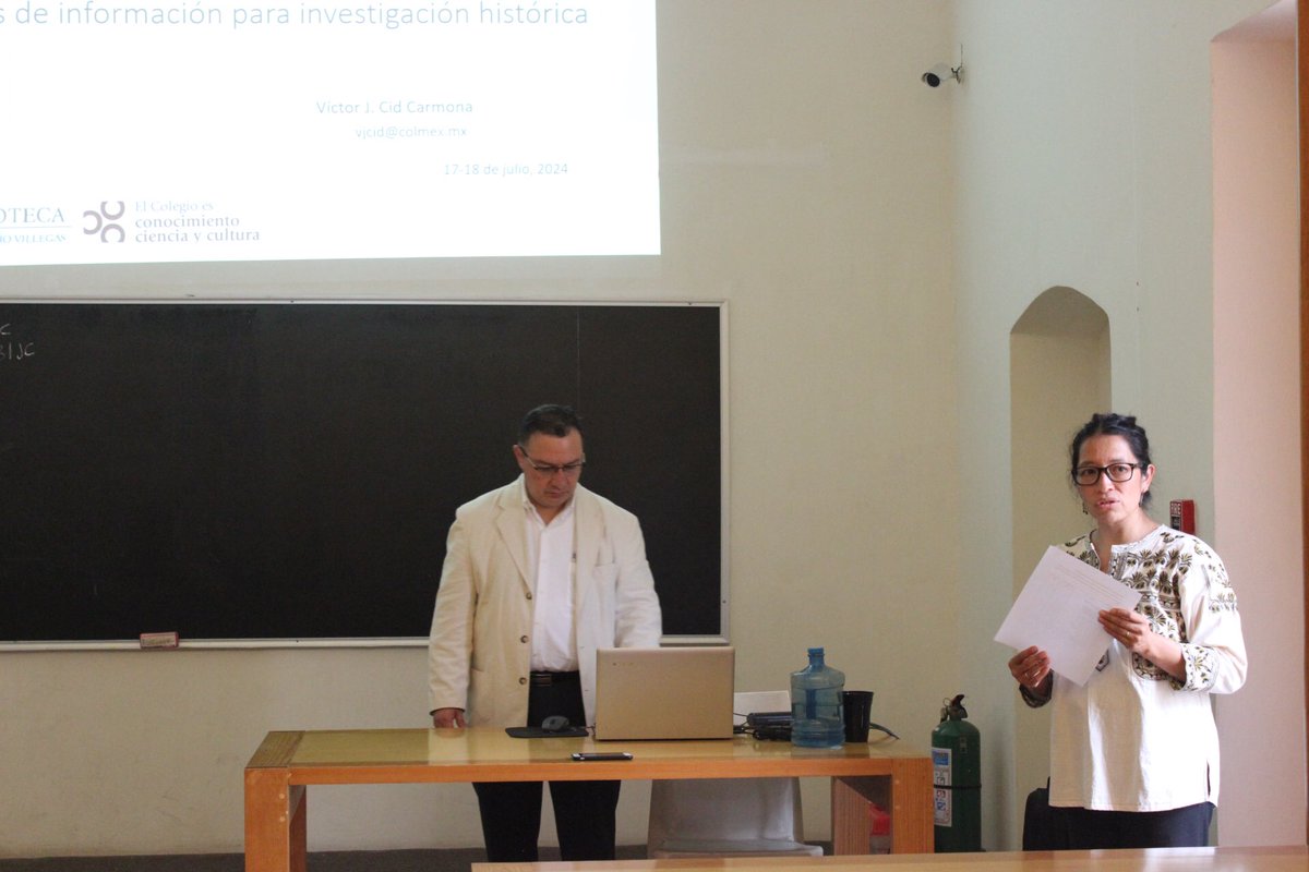 RuiOaxaca's tweet photo. Iniciamos taller “Recursos de información para investigación histórica”. Compartido por el Dr. Victor Cid de @BiblioColmex. X años #RUIO https://t.co/v9TSfzPnpX