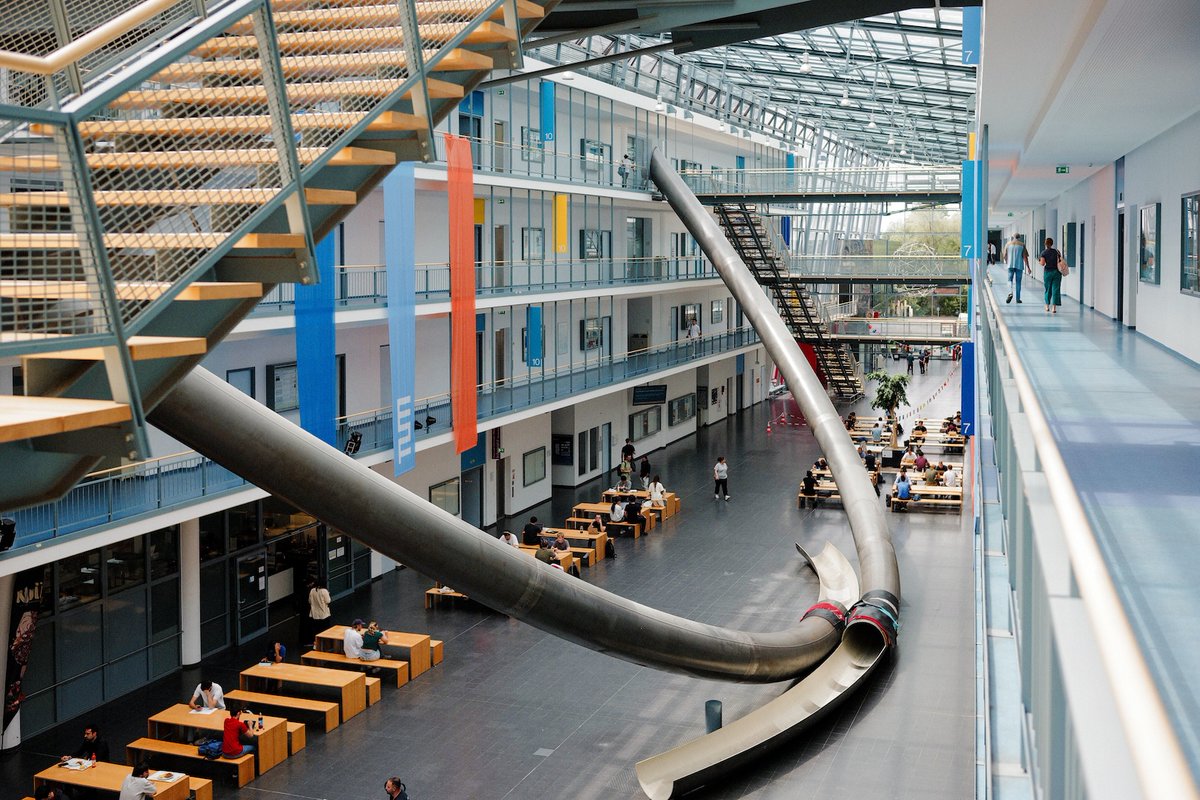 ๐๐๐๐๐ต (@ab2world) on Twitter photo "Parabola Slide" ...
One of the architectural spotlights in Mathematics & Informatics Building at <a href="/TU_Muenchen/">TU Mรผnchen</a>,
Garching-Forschungszentrum.
Here for the summer school with friends including <a href="/AntheaMonod/">Anthea Monod</a>! "Parabola Slide" ...
One of the architectural spotlights in Mathematics & Informatics Building at <a href="/TU_Muenchen/">TU Mรผnchen</a>,
Garching-Forschungszentrum.
Here for the summer school with friends including <a href="/AntheaMonod/">Anthea Monod</a>!