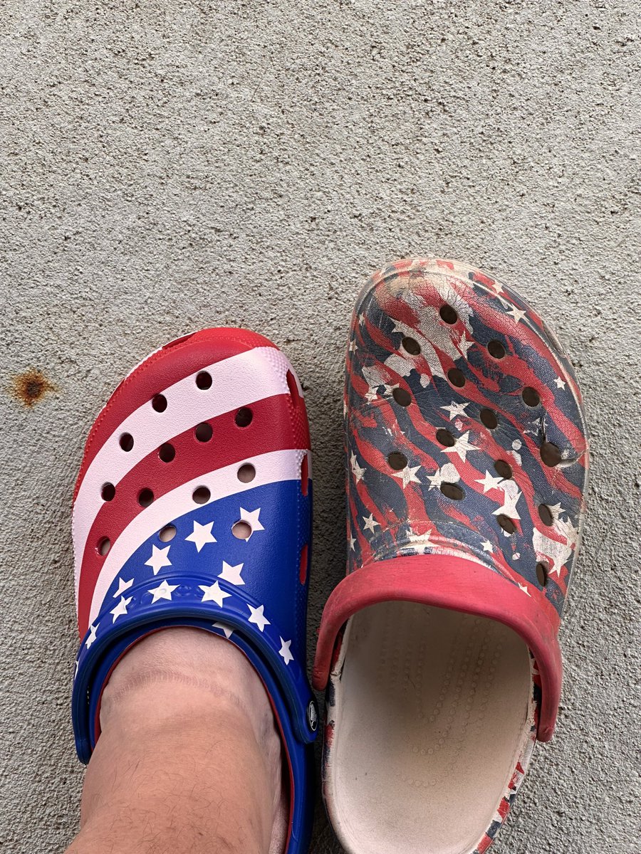 timbearpig's tweet photo. Out with the old, in with the new. If you ain’t Crocin’ you ain’t rockin’! https://t.co/SRyluaNREF