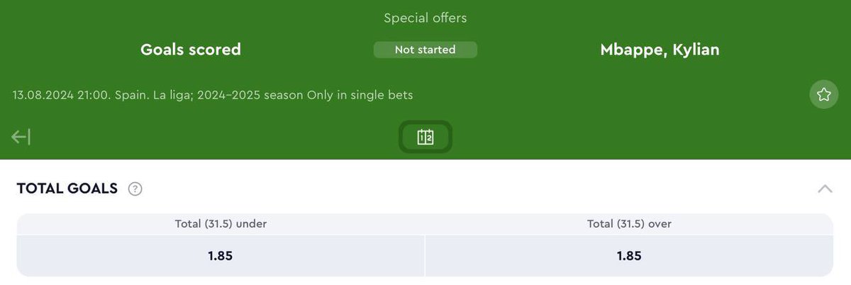🐢 

Is it just me, or is 32+ goals for Mbappe in his first La Liga season a bit much?

He spent 8 seasons in the weaker French league, 7 of them with PSG, and only in the 2018/19 season did he manage to score more than 31 goals (33).

The last Real Madrid player to score 32+
