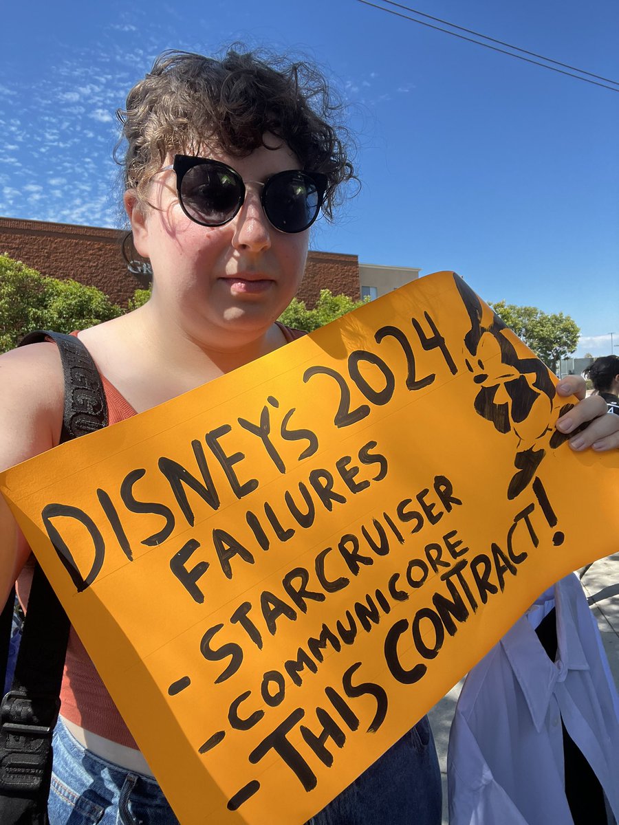 alirichthem's tweet photo. pov it’s disneyland’s birthday but you’re fighting for a fair wage #disneycastlife https://t.co/u5NgOUiCAn