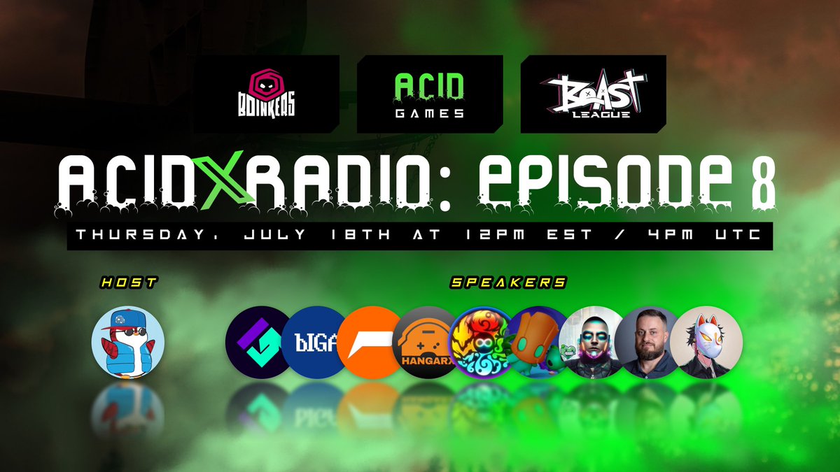 Join us on ‘𝗔𝗖𝗜𝗗 𝕏 𝗥𝗮𝗱𝗶𝗼: 𝗘𝗽𝗶𝘀𝗼𝗱𝗲 𝟴’ where we’ll be discussing ‘𝗧𝗢𝗡 𝗚𝗮𝗺𝗲𝘀… 𝗧𝗵𝗲 𝗡𝗲𝘅𝘁 𝗕𝗶𝗴 𝗧𝗵𝗶𝗻𝗴 𝗼𝗿 𝗮 𝗙𝗮𝗱?’ 🧪🎙️ 

𝗧𝗼𝗺𝗼𝗿𝗿𝗼𝘄, 𝗧𝗵𝘂𝗿𝘀𝗱𝗮𝘆 𝗝𝘂𝗹𝘆 𝟭𝟴𝘁𝗵 𝗮𝘁 𝟭𝟮𝗽𝗺 𝗘𝗦𝗧/𝟰𝗽𝗺 𝗨𝗧𝗖! 🔥

We’ll be joined by the